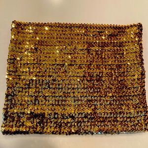 DAZZLING GOLD SEQUIN TUBE TOP